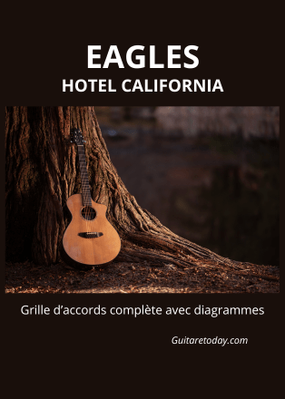 Apprendre à jouer "Hotel California" à la guitare grille d'accords complète.