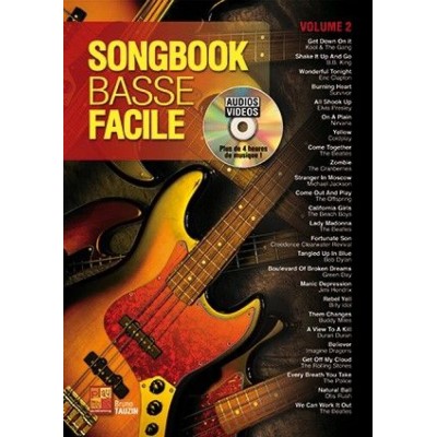 Bruno Tauzin - Songbook Basse Facile Volume 2