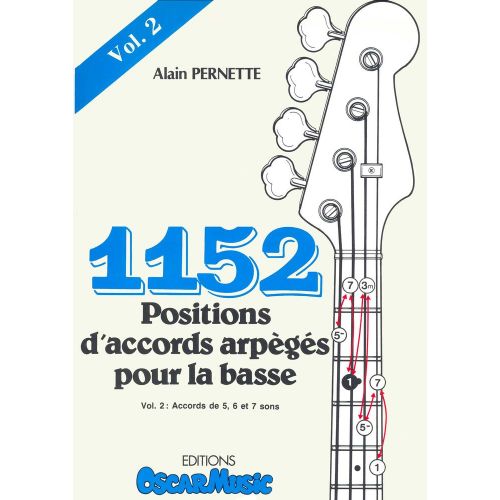 Pernette - 1152 Positions D'accords Vol.2 - Guitare Basse