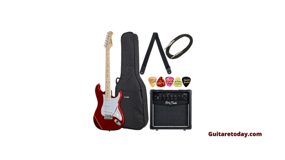 Set guitare électrique débutant Harley Benton ST-20MN CA St. Series Bundle